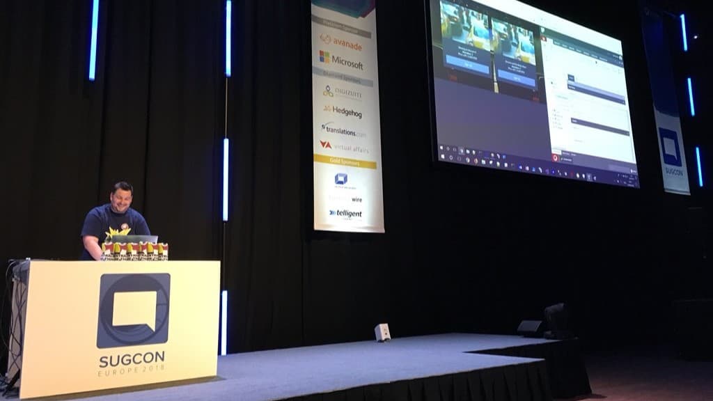 Jason Bert presenting at the Sitecore User Group Conference (SUGCON)